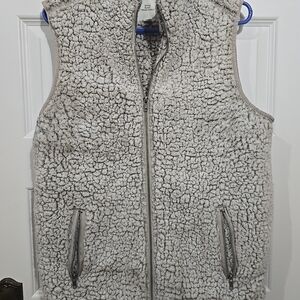 Thread And Supply Cozy Sherpa Fleece Vest Size M